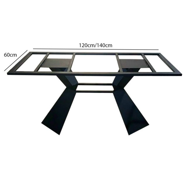 Chân bàn ăn chữ H kiểu sắt sơn tĩnh điện CHBBA010