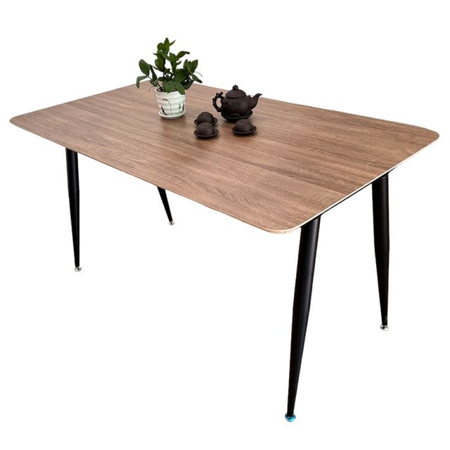 Bàn ăn 1m4 gỗ Plywood chân sắt côn BA68122 Bàn ăn 1m4 gỗ Plywood chân sắt côn BA68122