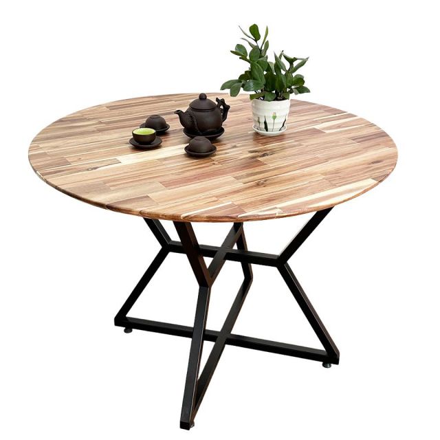 Bàn ăn 1m2 gỗ tràm chân sắt BA68130 Bàn ăn 1m2 gỗ tràm chân sắt BA68130