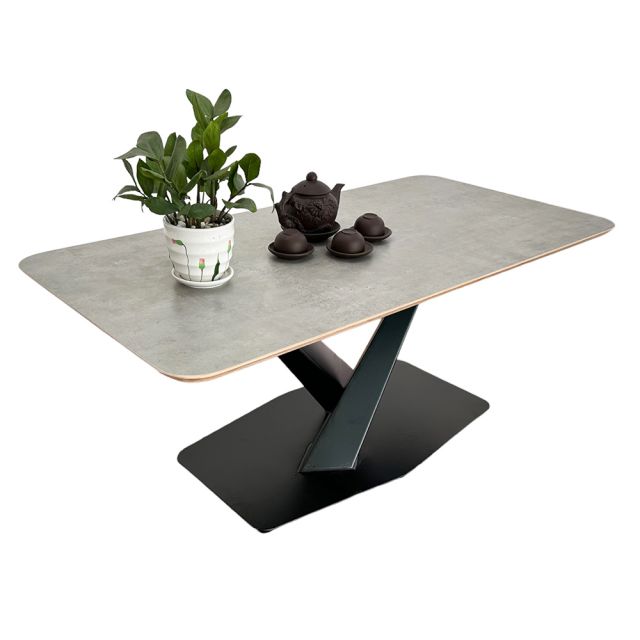 Bàn sofa gỗ Plywood chân sắt sơn tĩnh điện TT68224