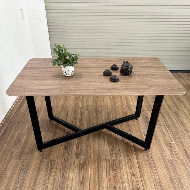 Bộ bàn ăn 1m4 gỗ Plywood và 4 ghế nệm xanh CBBA102