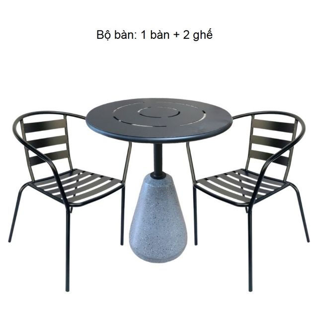Bộ bàn ghế cafe, bàn ghế ngoài trời CBCF190