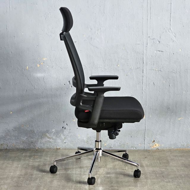 Ghế xoay văn phòng lưng lưới có tựa đầu HOM1085-01