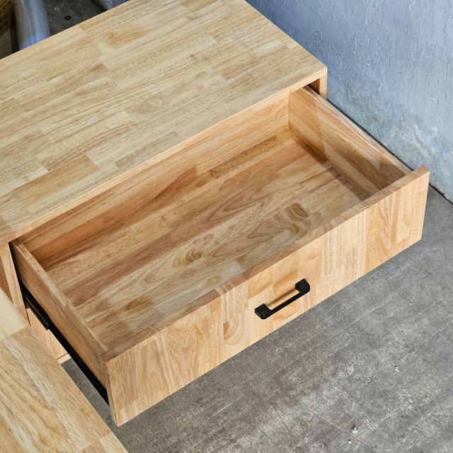 Bàn giám đốc chân bàn gác tủ gỗ cao su chân sắt BGD68063 Bàn giám đốc chân bàn gác tủ gỗ cao su chân sắt BGD68063