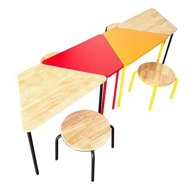 Module bàn ghế hình thang cụm 4 nhiều màu KGD035 Module bàn ghế hình thang cụm 4 nhiều màu KGD035