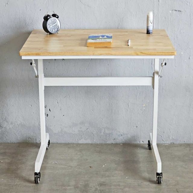 Bàn làm việc gấp gọn 80x60cm chân có bánh xe SPD68190