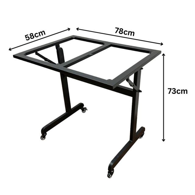 Chân bàn gấp gọn cho mặt bàn 80x60cm CHB68059