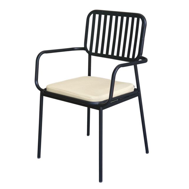 Ghế cafe khung sắt nệm simili TTG009 Ghế cafe khung sắt nệm simili TTG009