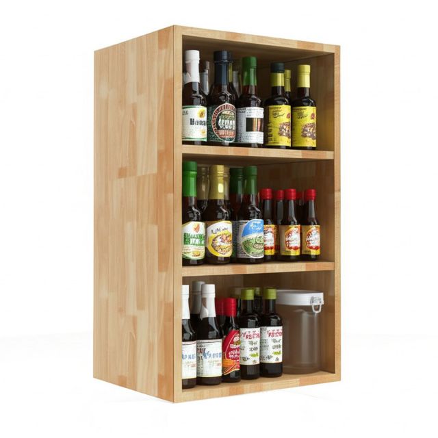 Tủ bếp trên 40cm hệ mở 3 tầng TBT011