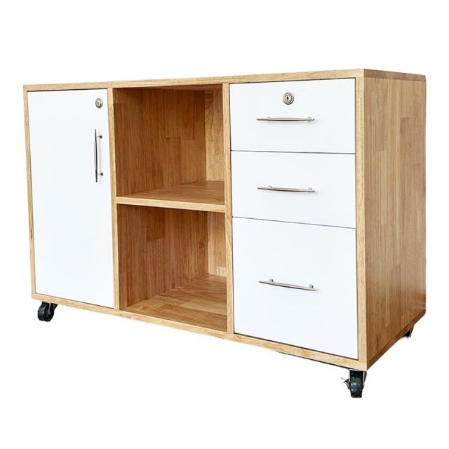 Tủ hồ sơ di động gỗ tự nhiên TCN68025 Tủ hồ sơ di động gỗ tự nhiên TCN68025
