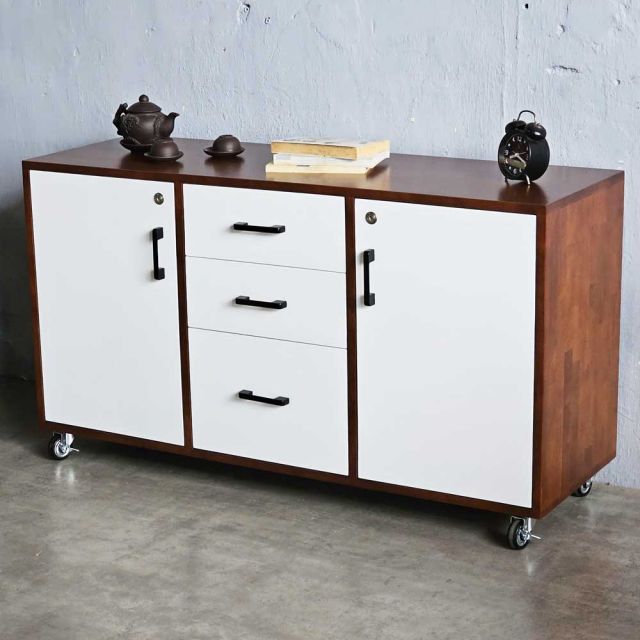 Tủ hồ sơ di động gỗ tự nhiên TCN68028
