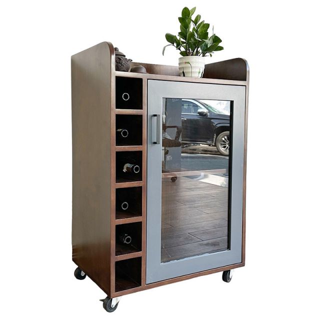 Tủ rượu mini di động gỗ tự nhiên TPA019 Tủ rượu mini di động gỗ tự nhiên TPA019