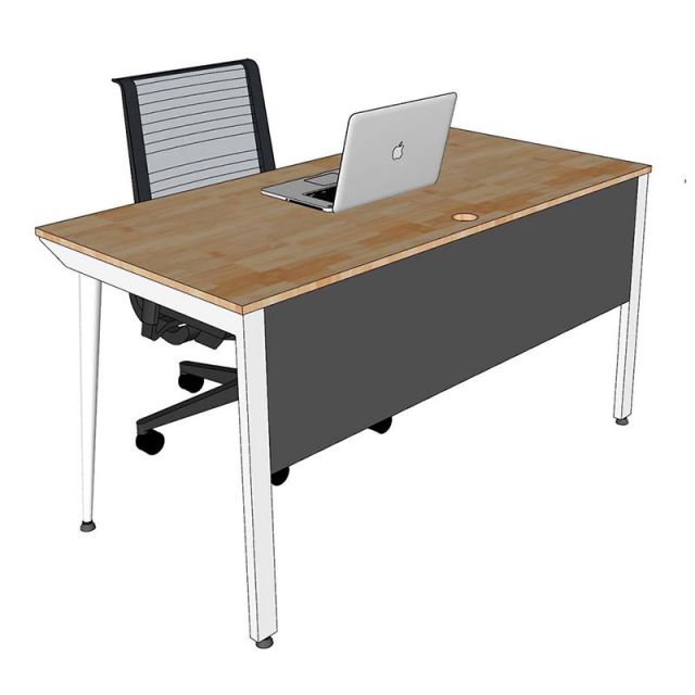 Bàn quản lý gỗ tự nhiên chân sắt lắp ráp BGD68069 Bàn quản lý gỗ tự nhiên chân sắt lắp ráp BGD68069