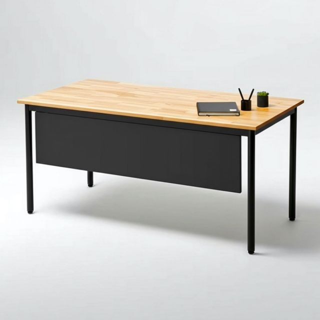 Bàn làm việc 140x80cm gỗ tự nhiên hệ OMA HBOM005