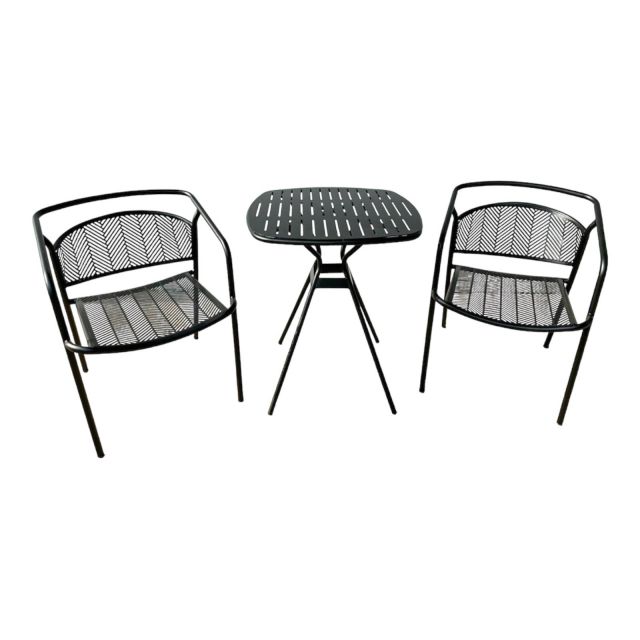 Bộ bàn và 2 ghế sắt sơn tĩnh điện CBCF221