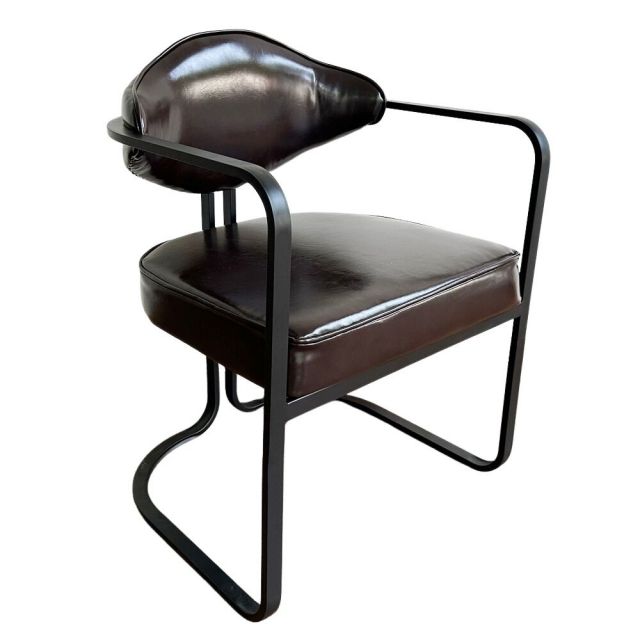 Ghế cafe khung sắt nệm simili TTG011 Ghế cafe khung sắt nệm simili TTG011