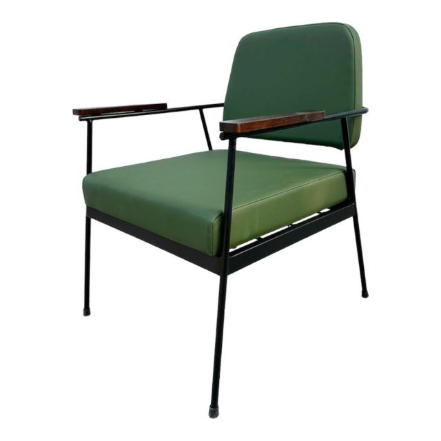 Ghế sofa đơn, ghế cafe tay viền gỗ nệm simili TTG015 Ghế sofa đơn, ghế cafe tay viền gỗ nệm simili TTG015