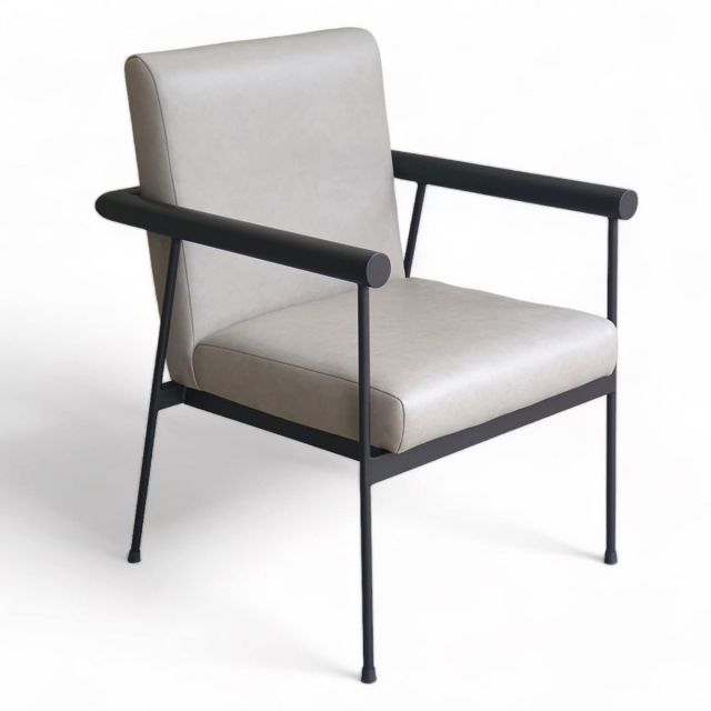 Ghế sofa đơn, ghế cafe nệm simili khung sắt TTG014 Ghế sofa đơn, ghế cafe nệm simili khung sắt TTG014
