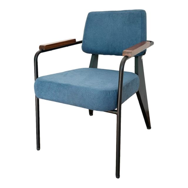 Ghế sofa đơn Napa nệm bọc vải tay viền gỗ GSD68064 Ghế sofa đơn Napa nệm bọc vải tay viền gỗ GSD68064