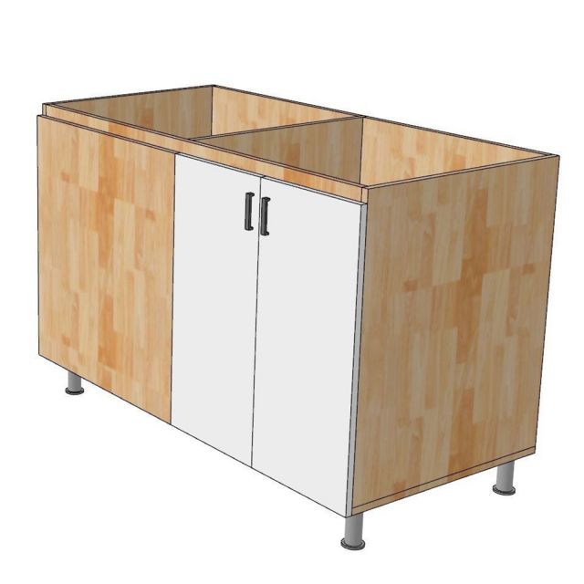 Module tủ bếp dưới 1m2 gỗ tự nhiên MTBT015