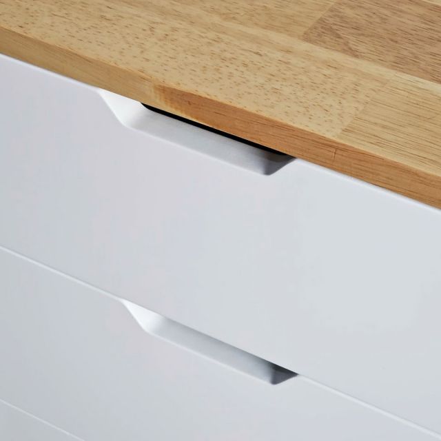 Tủ di động 4 ngăn kéo gỗ tự nhiên TCN68034