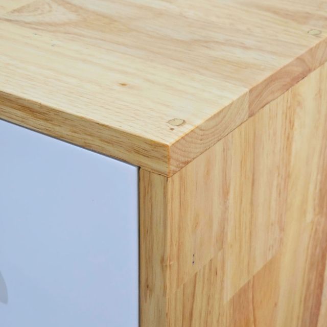 Tủ hồ sơ cá nhân gỗ tự nhiên bánh xe có khoá TCN68024