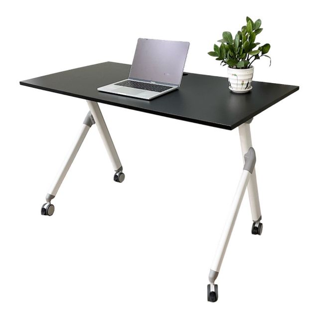 Bàn gấp gọn gỗ tự nhiên chân sắt RANDY HBMS011 Bàn gấp gọn gỗ tự nhiên chân sắt RANDY HBMS011