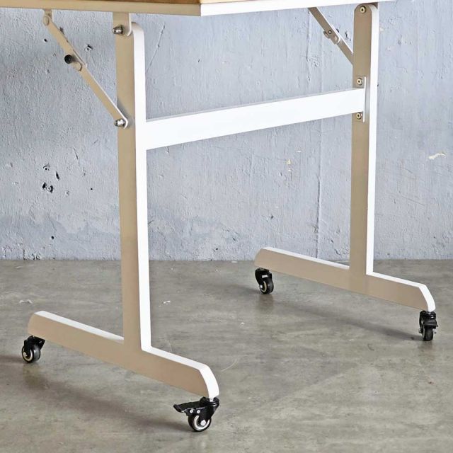 Bàn làm việc gấp gọn 80x60cm chân có bánh xe SPD68190