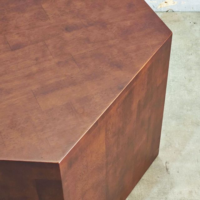 Bàn Sofa thùng lục giác gỗ tự nhiên TT68234