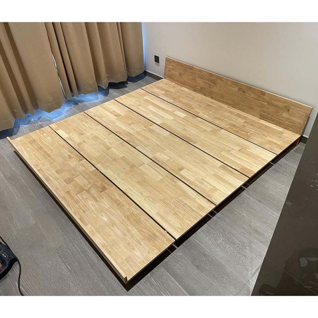 Giường ngủ JAPA gỗ cao su 190x220cm GN68018