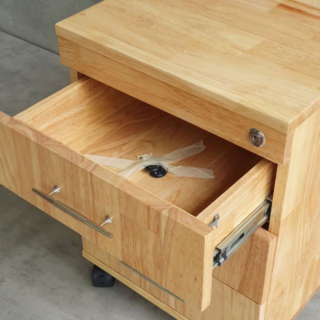 Tủ hồ sơ cá nhân gỗ tự nhiên có 3 ngăn kéo
