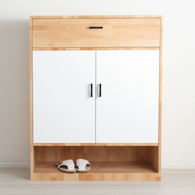 Tủ giày 4 tầng có hộc tủ gỗ tự nhiên KG68067 Tủ giày 4 tầng có hộc tủ gỗ tự nhiên KG68067