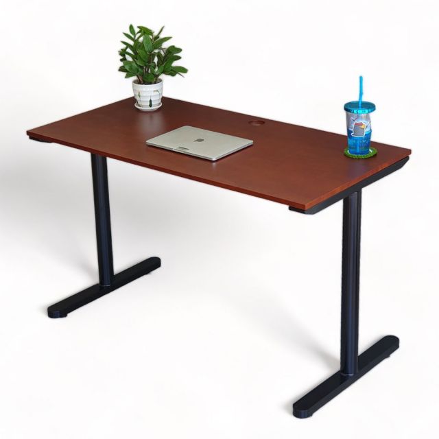 Bàn làm việc 120x60cm gỗ cao su chân sắt lắp ráp hệ TIO HBTO002 Bàn làm việc 120x60cm gỗ cao su chân sắt lắp ráp hệ TIO HBTO002