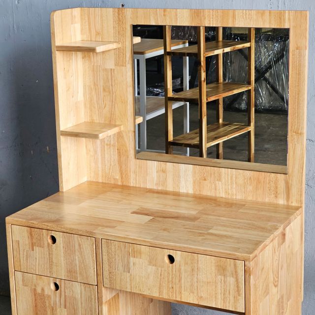 Bàn trang điểm hiện đại chân kết hợp tủ nhiều ngăn BTD68041