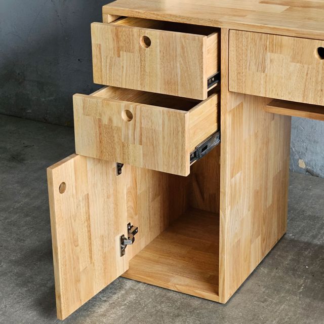 Bàn trang điểm hiện đại chân kết hợp tủ nhiều ngăn BTD68041