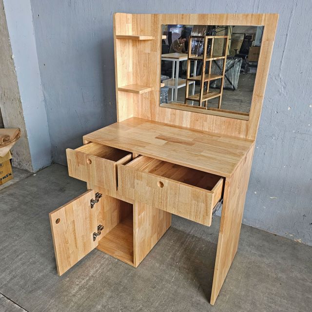 Bàn trang điểm hiện đại chân kết hợp tủ nhiều ngăn BTD68041