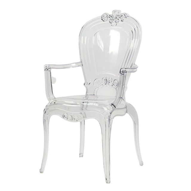 Ghế nhựa trong suốt cao cấp có tay vịn GAK263 Ghế nhựa trong suốt cao cấp có tay vịn GAK263