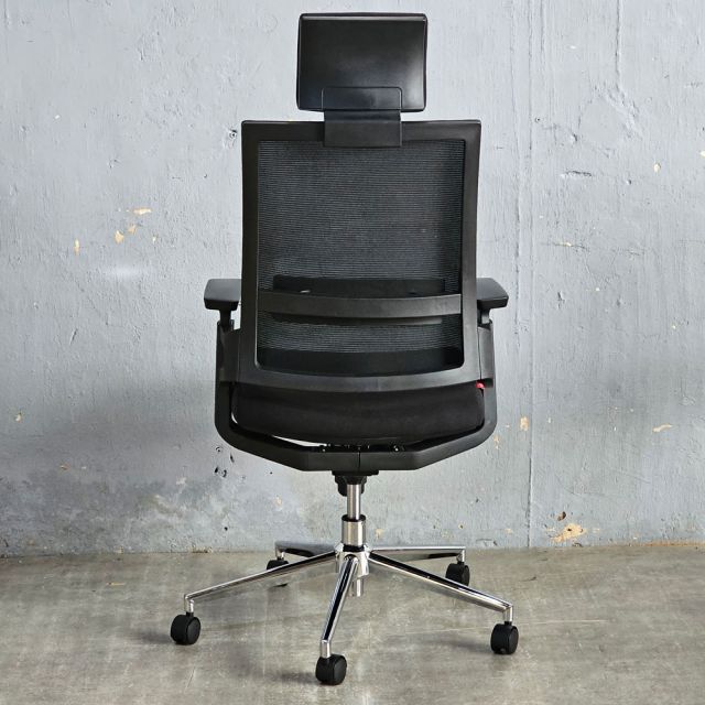 Ghế xoay văn phòng lưng lưới có tựa đầu HOM1085-01