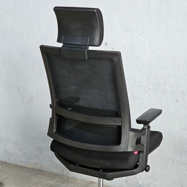 Ghế xoay văn phòng lưng lưới có tựa đầu HOM1085-01