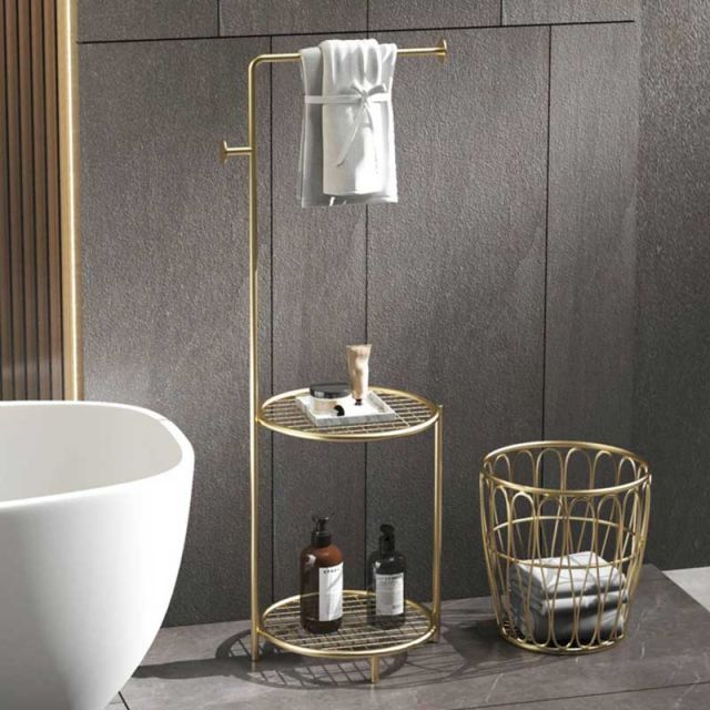 Giá để đồ phòng tắm có giỏ đựng KPT68032 Giá để đồ phòng tắm có giỏ đựng KPT68032