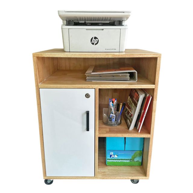 Tủ hồ sơ văn phòng có bánh xe di động gỗ cao su TCN68038 Tủ hồ sơ văn phòng có bánh xe di động gỗ cao su TCN68038