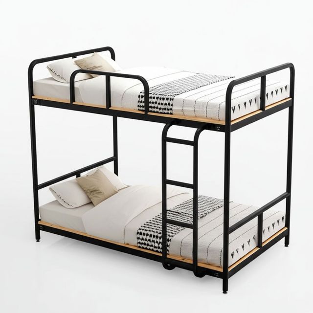 Giường tầng khung sắt lắp ráp mặt gỗ tự nhiên GT014 Giường tầng khung sắt lắp ráp mặt gỗ tự nhiên GT014