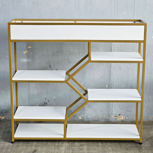 Kệ trang trí phòng khách có hộc để cây cảnh KTB68135