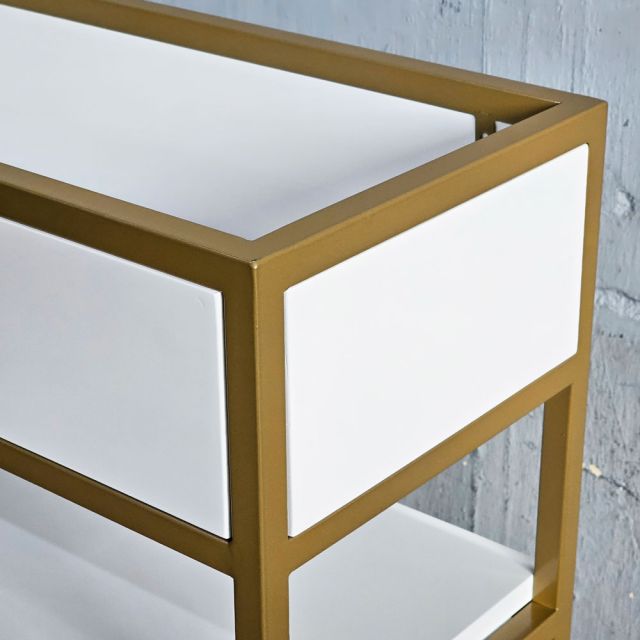 Kệ trang trí phòng khách có hộc để cây cảnh KTB68135