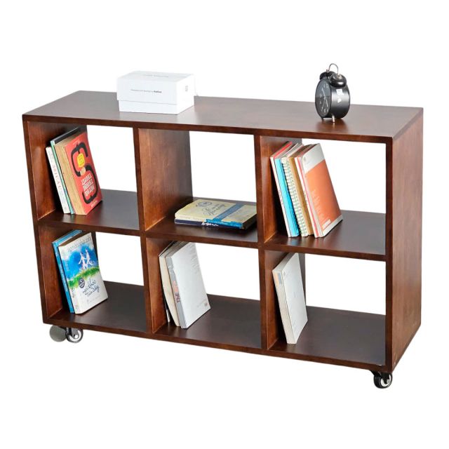 Kệ trang trí di động 6 ngăn 100x30x65cm gỗ cao su KS68211 Kệ trang trí di động 6 ngăn 100x30x65cm gỗ cao su KS68211