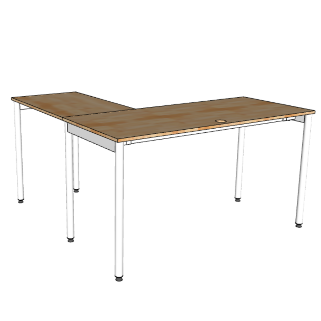 Bàn Làm Việc Chữ L hệ OMA II HBOM212 Bàn Làm Việc Chữ L hệ OMA II HBOM212