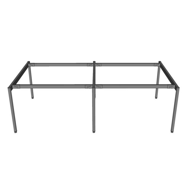 Chân sắt 240x120cm cho bàn cụm 4 người  hệ OMA II HCOM211