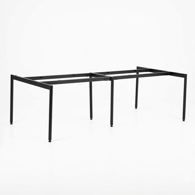 Chân sắt lắp ráp cho bàn họp 240x120cm hệ OMA II sơn tĩnh điện HCOM209