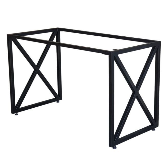 Chân bàn sắt lắp ráp chữ X 120x60cm hệ Minimal HCMN012 Chân bàn sắt lắp ráp chữ X 120x60cm hệ Minimal HCMN012