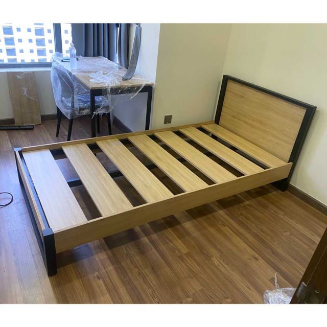Giường ngủ gỗ plywood phủ melamin